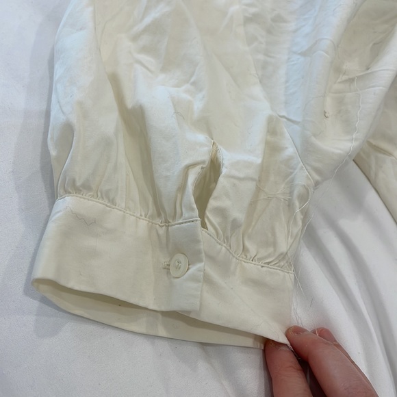 Cute Anthropologie white blouse - Picture 3 of 3
